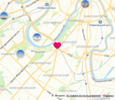 На карте