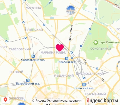 На карте