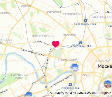 На карте