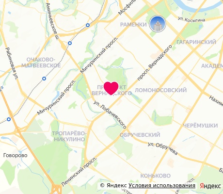 На карте