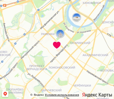 На карте