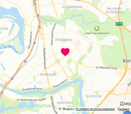 На карте