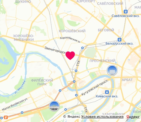 На карте