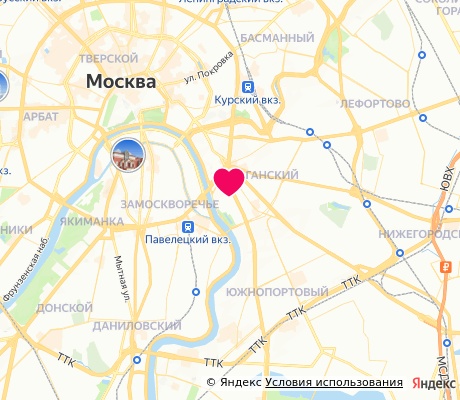 На карте