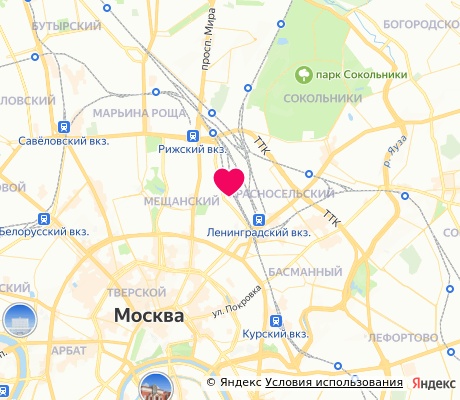 На карте