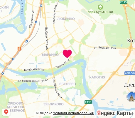 На карте