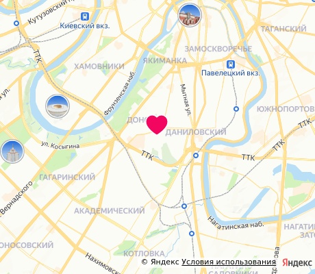На карте