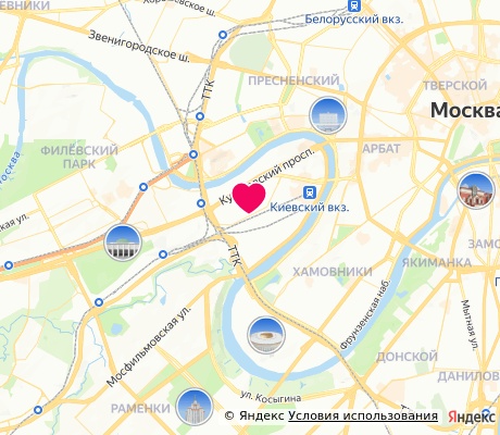 На карте