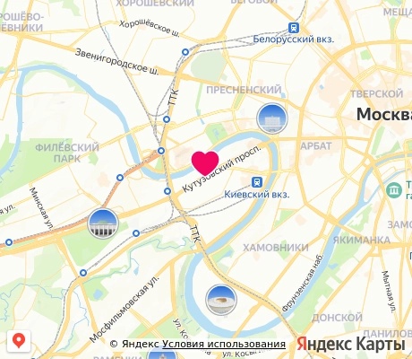 На карте