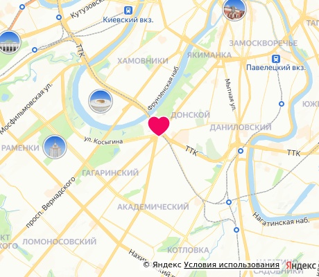 На карте
