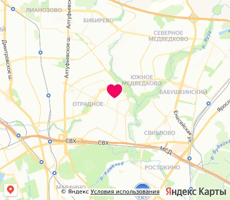 На карте