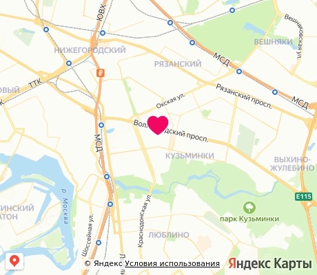 На карте