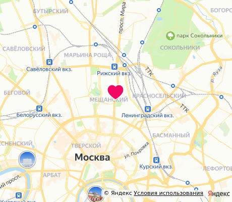 На карте