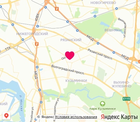 На карте