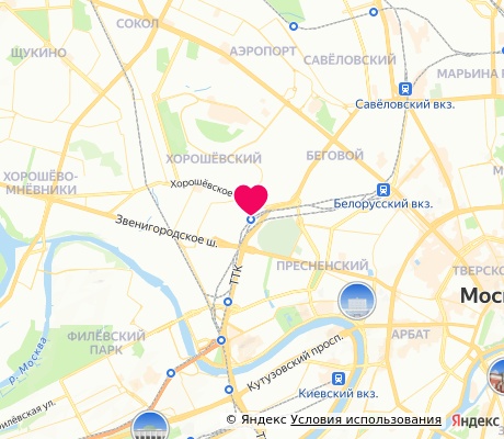 На карте