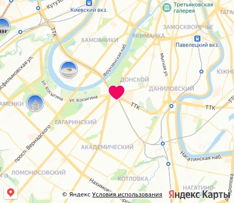 На карте