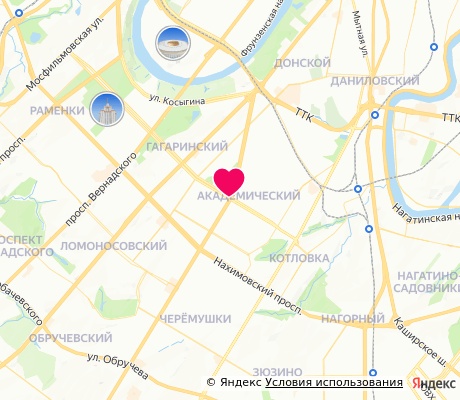 На карте