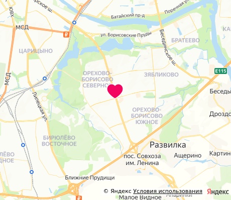 На карте