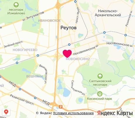 На карте