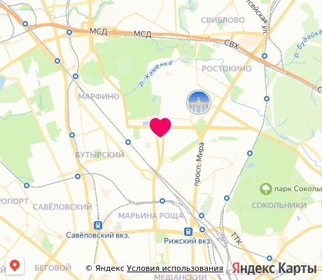 На карте