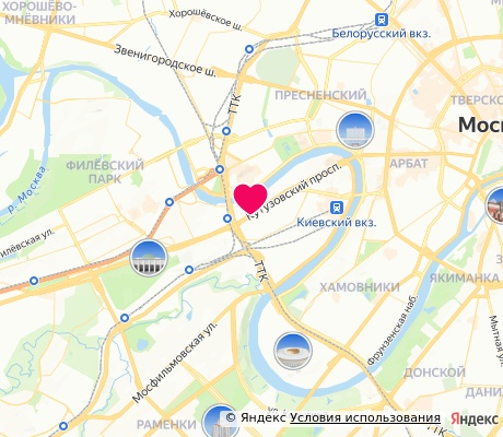 На карте