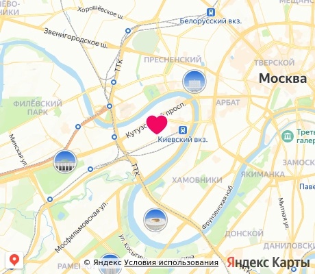 На карте