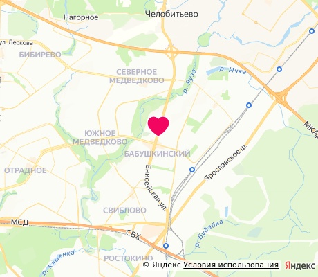 На карте