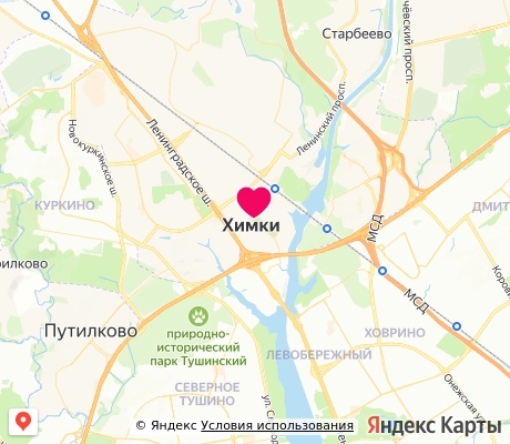 На карте