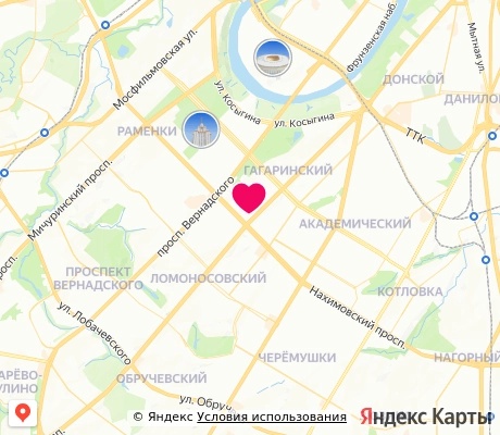 На карте