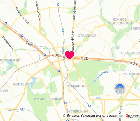 На карте