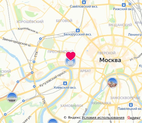 На карте