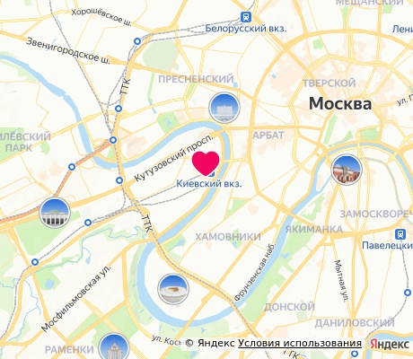 На карте
