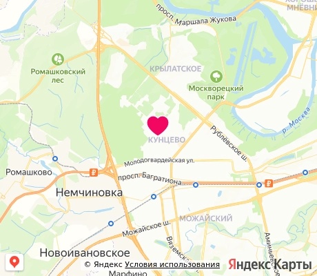 На карте