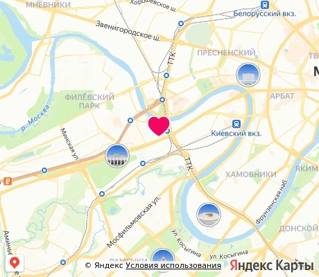 На карте