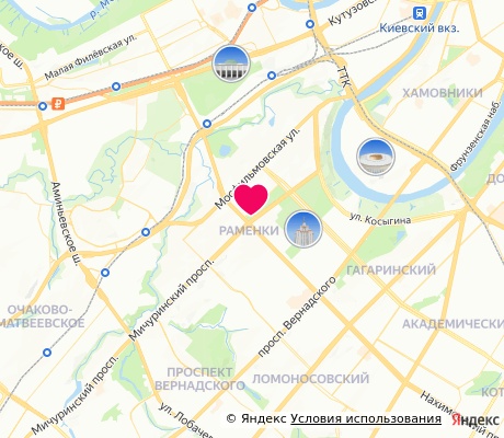 На карте