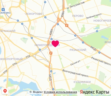 На карте