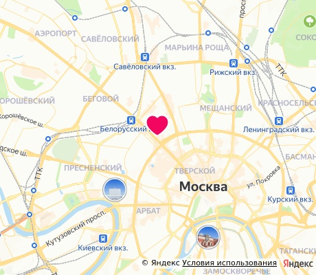 На карте