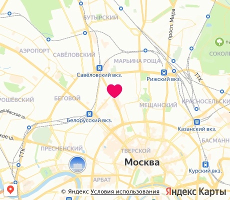 На карте