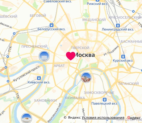 На карте