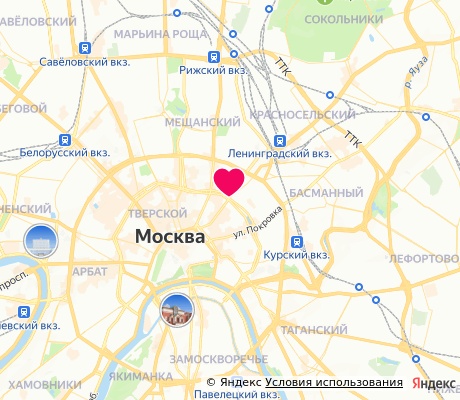 На карте