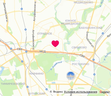 На карте