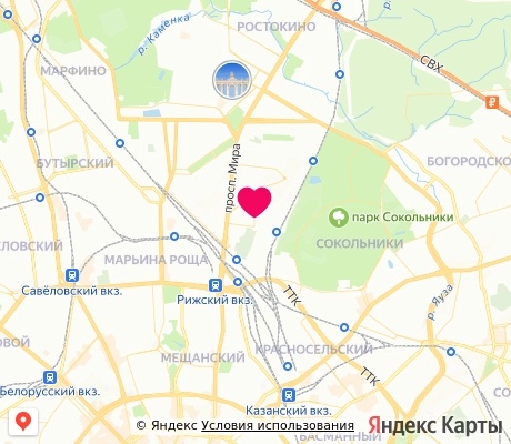На карте