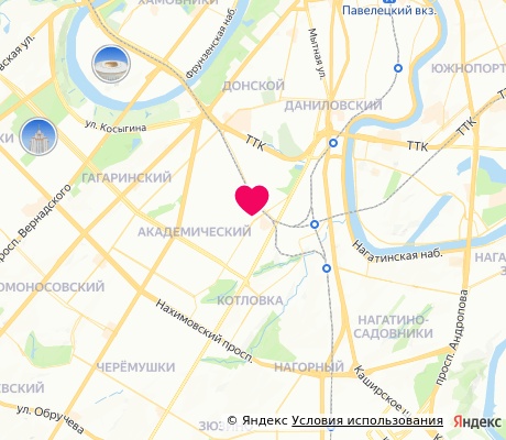 На карте