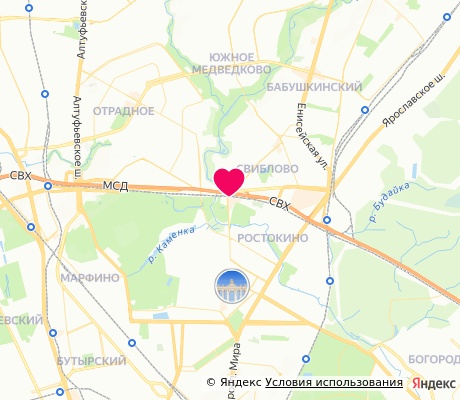 На карте