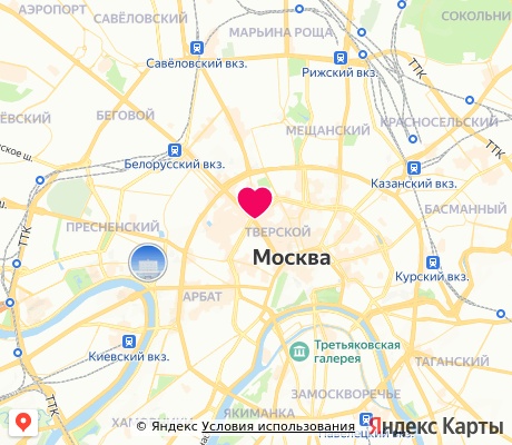 На карте