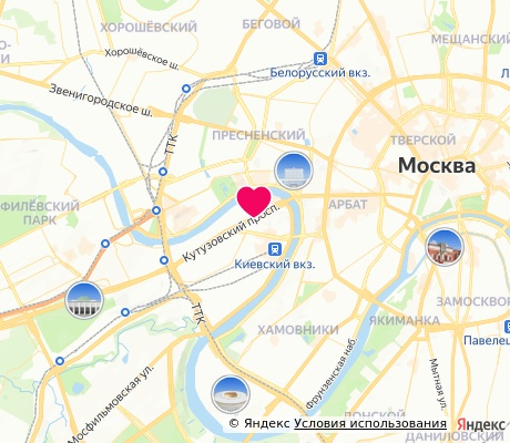 На карте