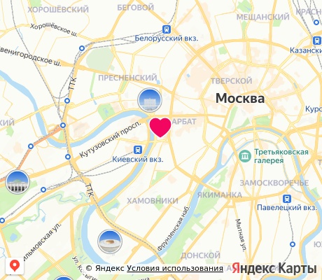 На карте