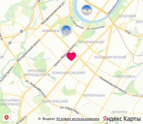 На карте