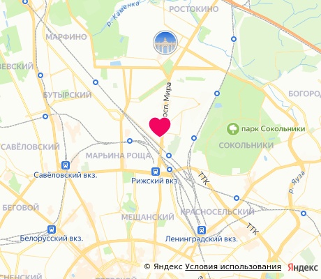 На карте