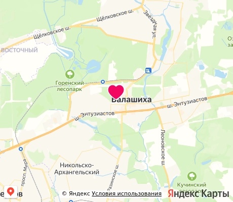 На карте
